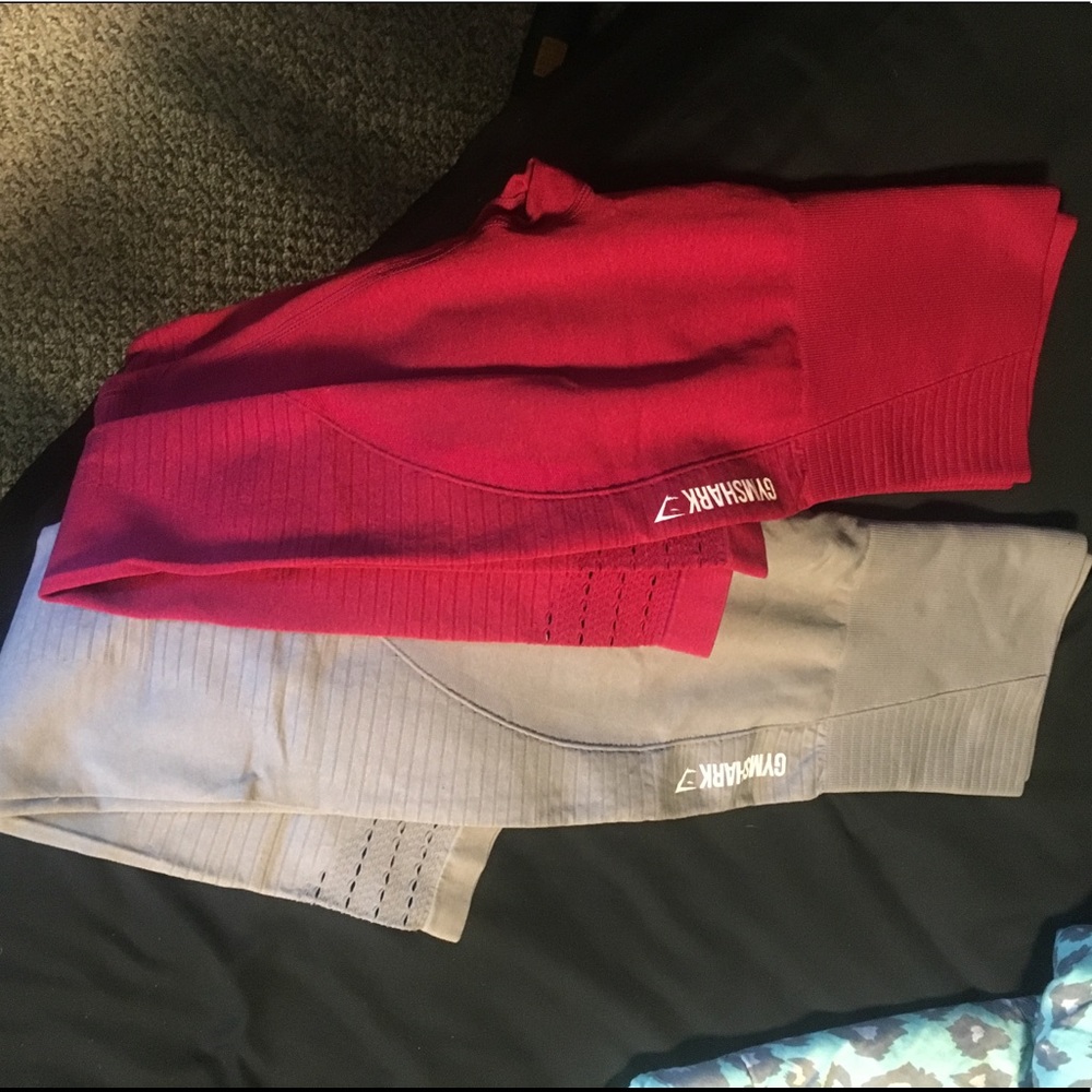 Two pairs of gymshark seamless leggings